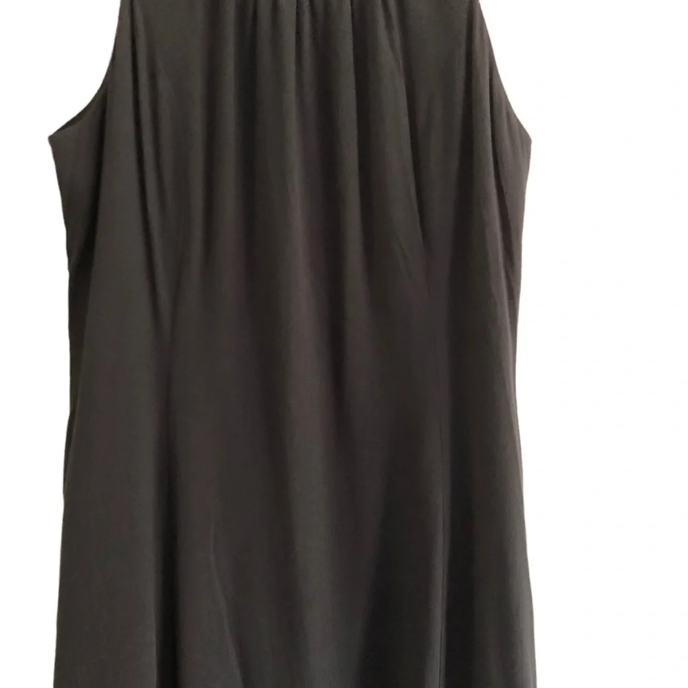 Marchesa Rose Black Caviar Sleeveless Dress M